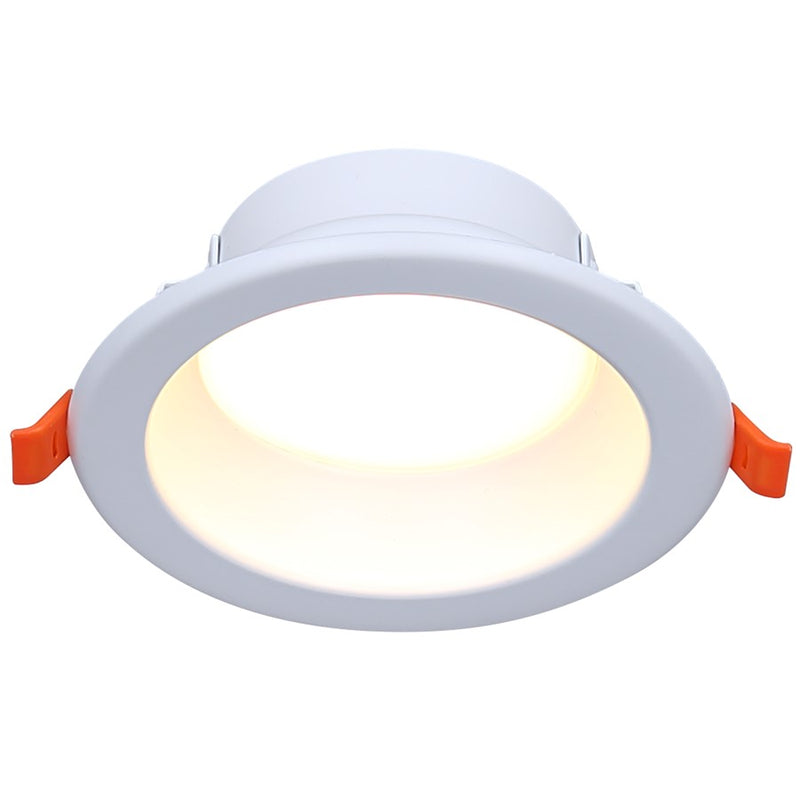 Canarm Madison 4.17in 1-Light Recessed LED Light | White Finish | Bathroom & Kitchen | Integrated LED, Wet Rated | Model HLD415WH