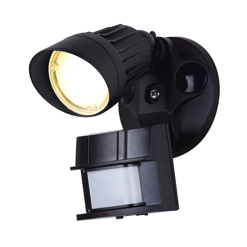 Canarm HO-01-01S-BK 1-Light Outdoor Security Light | Black Metal | Entryway & Garage | 4.2 x 4.2 x 6.5 in | Model HO-01-01S-BK