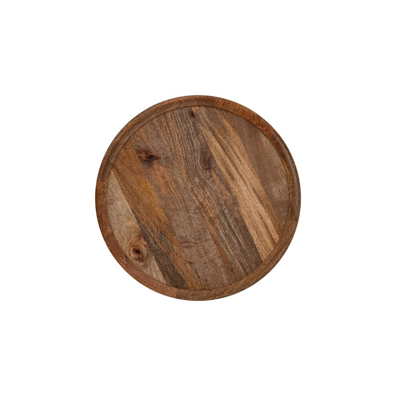 Canarm Shylah Side Table, Black/Natural Wood