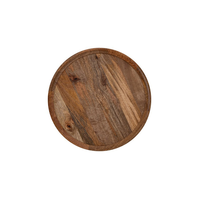 Canarm Shylah Side Table, Black/Natural Wood