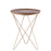 Canarm Reva Side Table, Black/Natural Wood