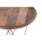 Canarm Reva Side Table, Black/Natural Wood