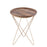 Canarm Reva Side Table, Black/Natural Wood