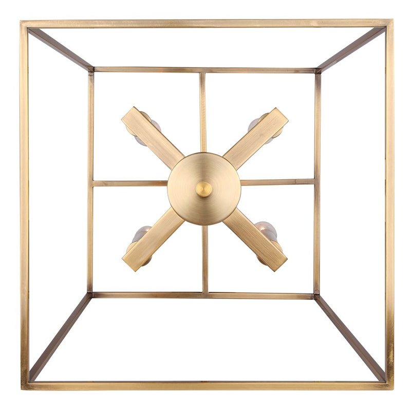 Canarm Coco 14in 4-Light Chandelier | Modern Gold Metal | Dining Room & Living Room | 14 x 14 x 23 in | Model ICH1034A04GD14