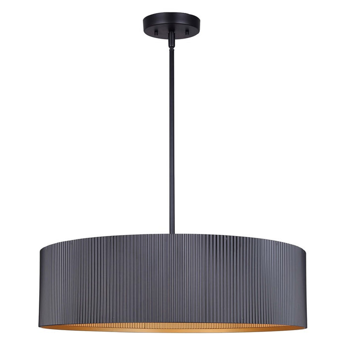 Canarm Rexton 3 Light 22" Chandelier, Matte Black - ICH1119A03BK22