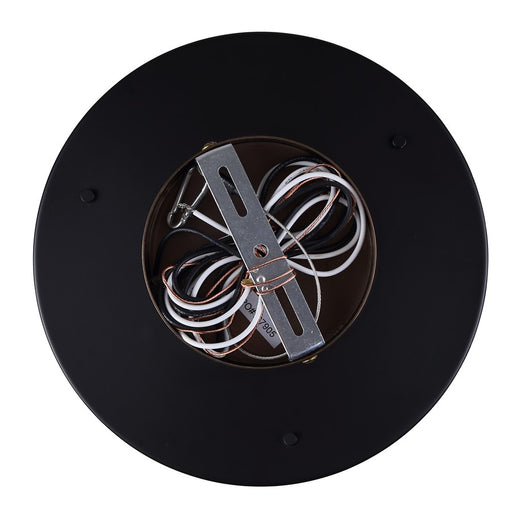 Canarm Jenner 3 Light 15" Chandelier, Matte Black/Gold