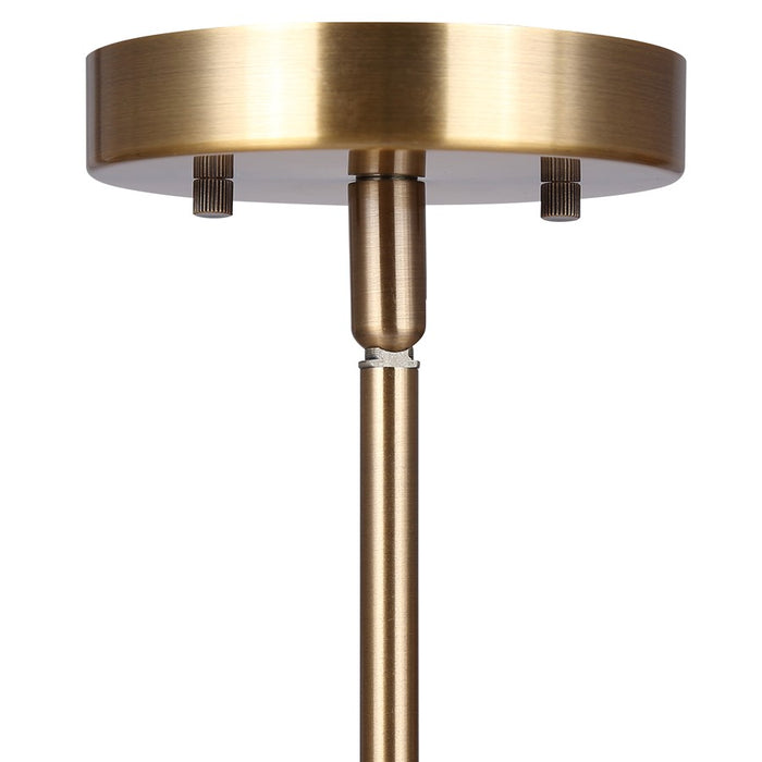 Canarm Harken 3 Light 23" Chandelier, Matte Black/Gold