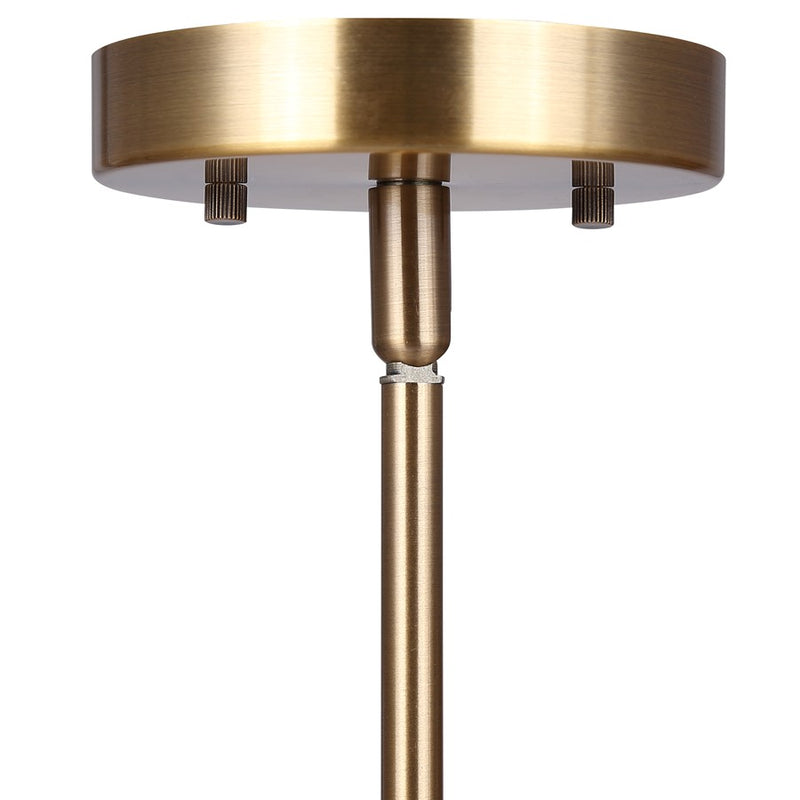 Canarm Harken 5 Light 26" Chandelier, Matte Black/Gold