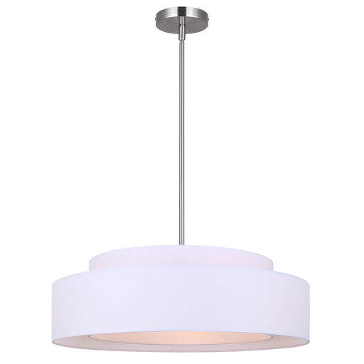 Canarm Landra 3 Light 22" Chandelier, Brushed Nickel