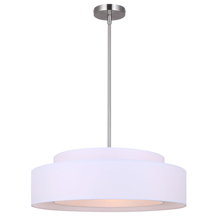 Canarm Landra 3 Light 22" Chandelier, Brushed Nickel