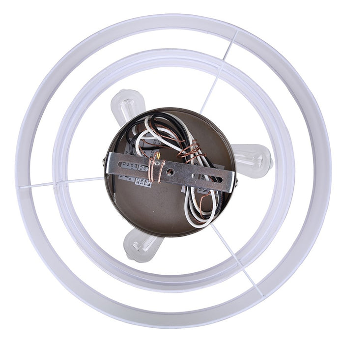 Canarm Landra 3 Light 22" Chandelier, Brushed Nickel