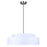 Canarm Landra 3 Light 22" Chandelier, Brushed Nickel