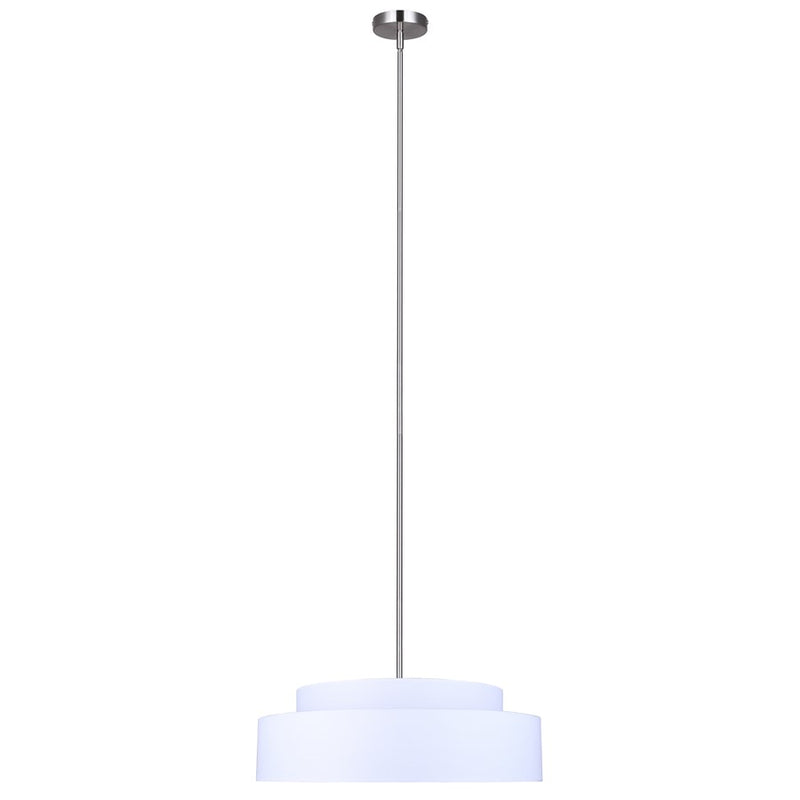 Canarm Landra 3 Light 22" Chandelier, Brushed Nickel