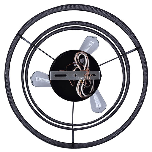 Canarm Bellamy 3 Light 22" Chandelier, Mono Black