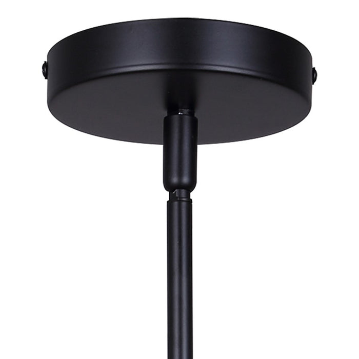 Canarm Bellamy 3 Light 22" Chandelier, Mono Black