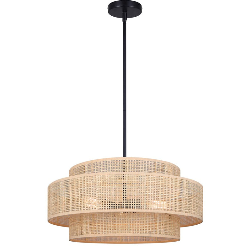 Canarm Bellamy 3 Light 22" Chandelier, Black