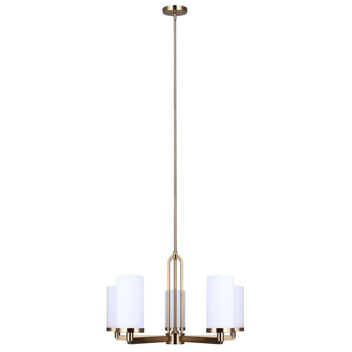 Canarm Kinslea 5 Light 25.63" Chandelier, Gold