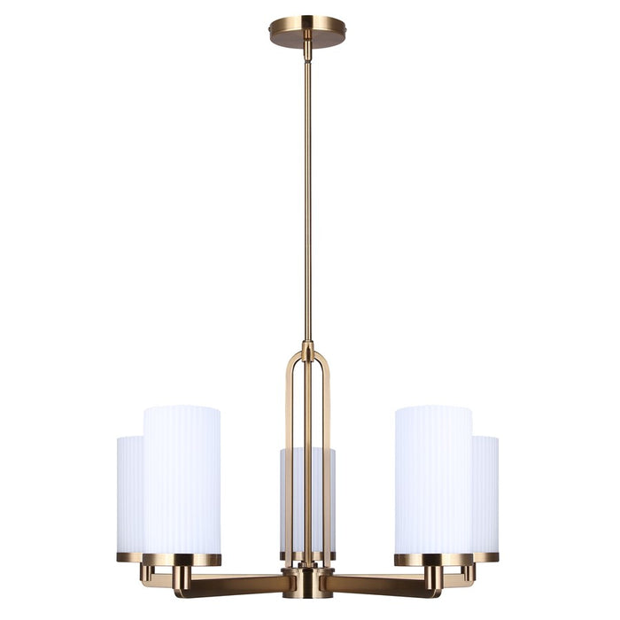 Canarm Kinslea 5 Light 25.63" Chandelier, Gold