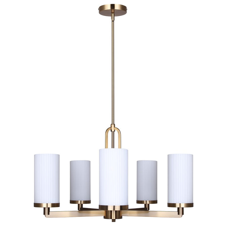 Canarm Kinslea 5 Light 25.63" Chandelier, Gold