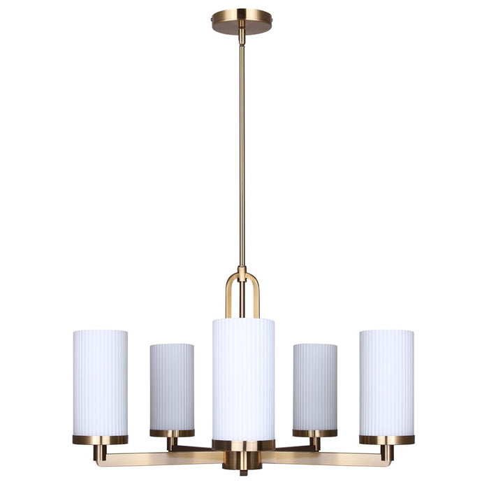 Canarm Kinslea 5 Light 25.63" Chandelier, Gold
