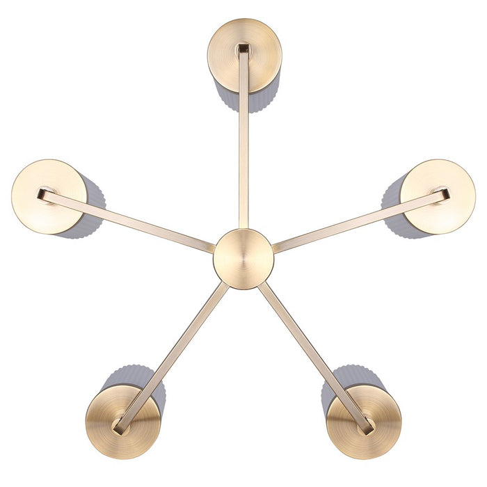 Canarm Kinslea 5 Light 25.63" Chandelier, Gold