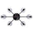 Canarm Aspen 6 Light 15.25" Chandelier, Black
