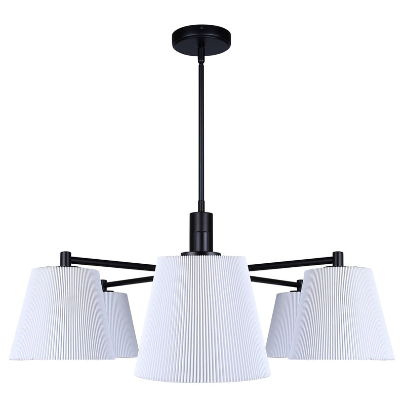 Canarm Aspen 6 Light 15.25" Chandelier, Black