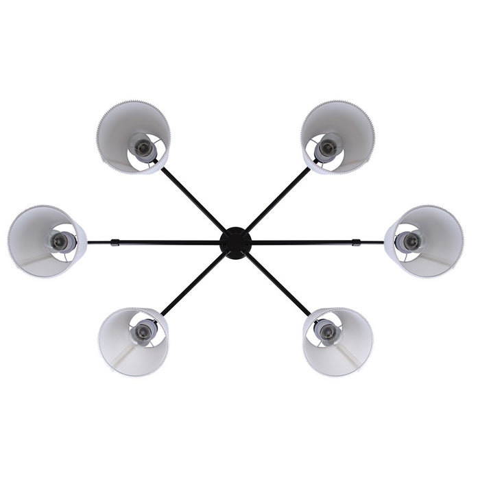 Canarm Aspen 6 Light 15.25" Chandelier, Black