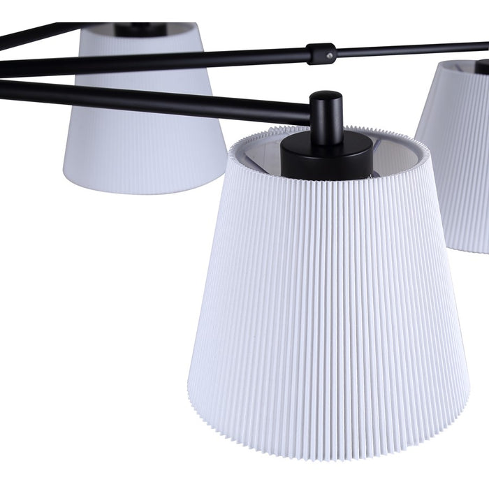 Canarm Aspen 6 Light 15.25" Chandelier, Black