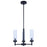 Canarm Benson 3 Light 16" Chandelier, Black