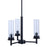 Canarm Benson 3 Light 16" Chandelier, Black