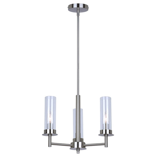 Canarm Benson 3 Light 16" Chandelier, Brushed Nickel - ICH1205A03BN