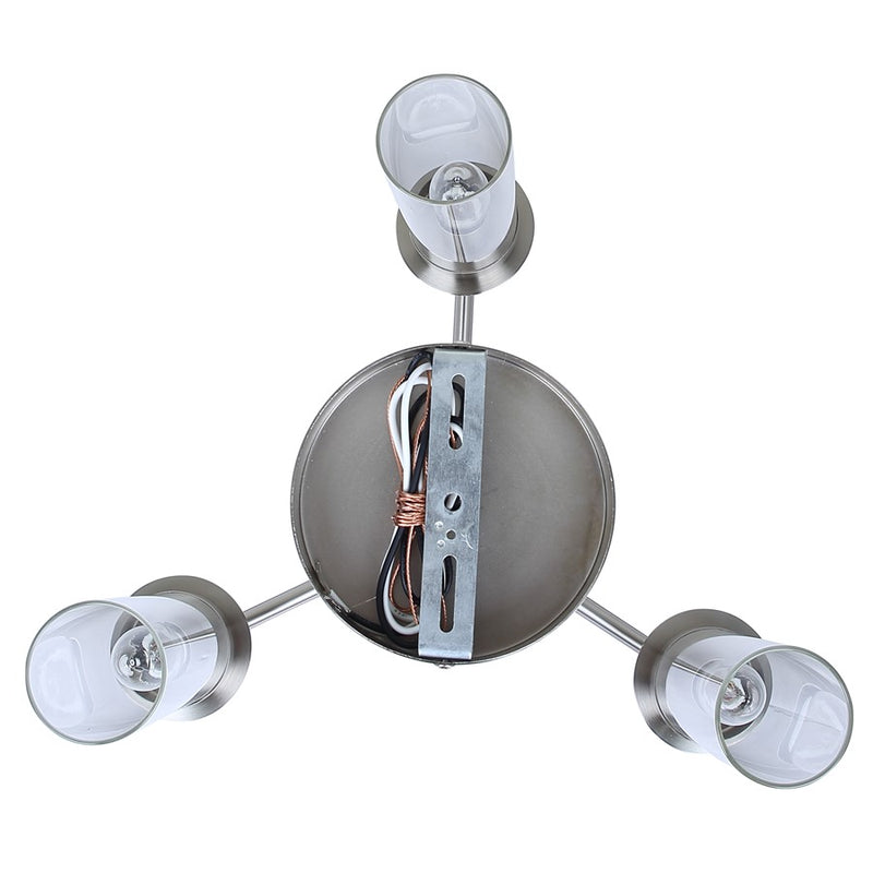 Canarm Benson 3 Light 16" Chandelier, Brushed Nickel