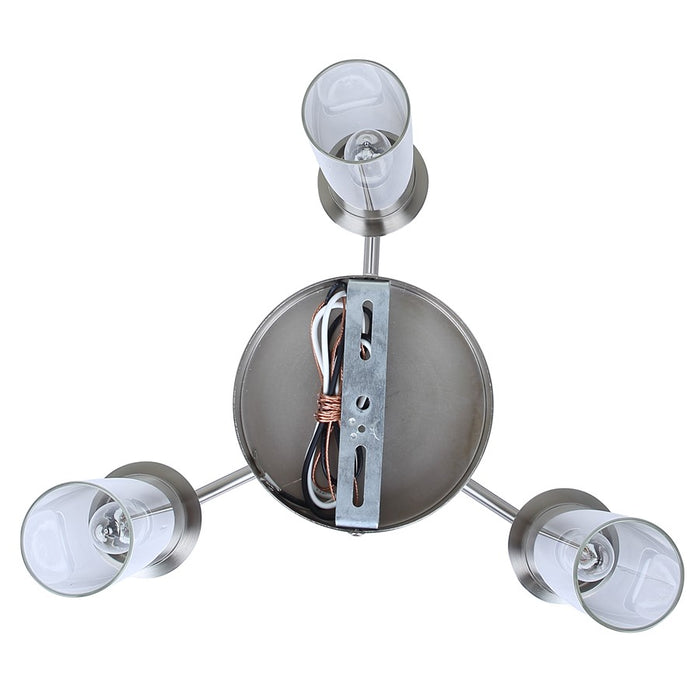 Canarm Benson 3 Light 16" Chandelier, Brushed Nickel