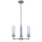 Canarm Benson 3 Light 16" Chandelier, Brushed Nickel