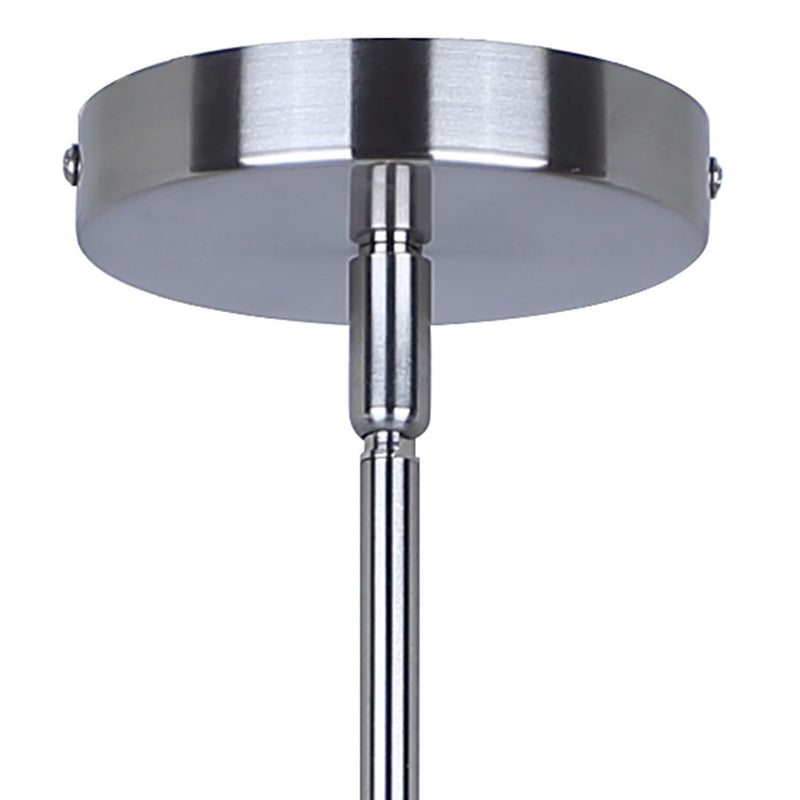 Canarm Benson 16in 3-Light Chandelier | Brushed Nickel and Clear Glass | Kitchen & Dining Room | 16 x 16 x 14 in | Model ICH1205A03BN
