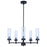 Canarm Benson 5 Light 23" Chandelier, Black