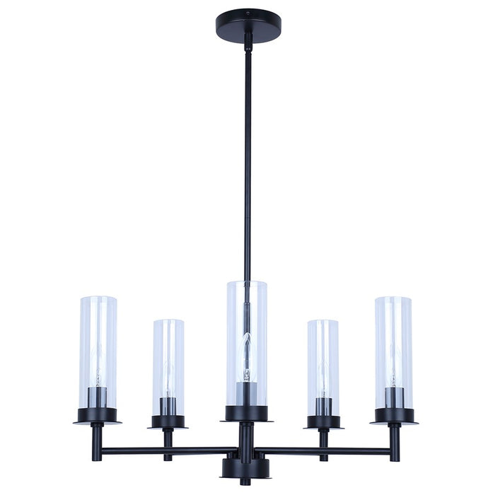 Canarm Benson 5 Light 23" Chandelier, Black