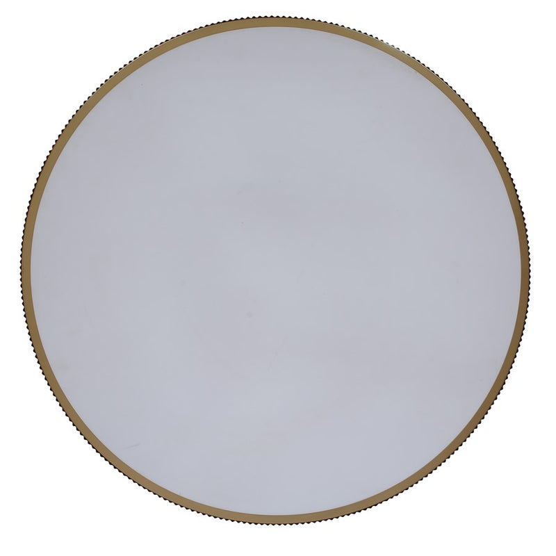 Canarm Scarlett 22in 3-Light Chandelier | Painted Gold and Ribbed Metal Shade | Dining Room & Kitchen Island | 22 x 22 x 15 in | Model ICH1208A03PGD22