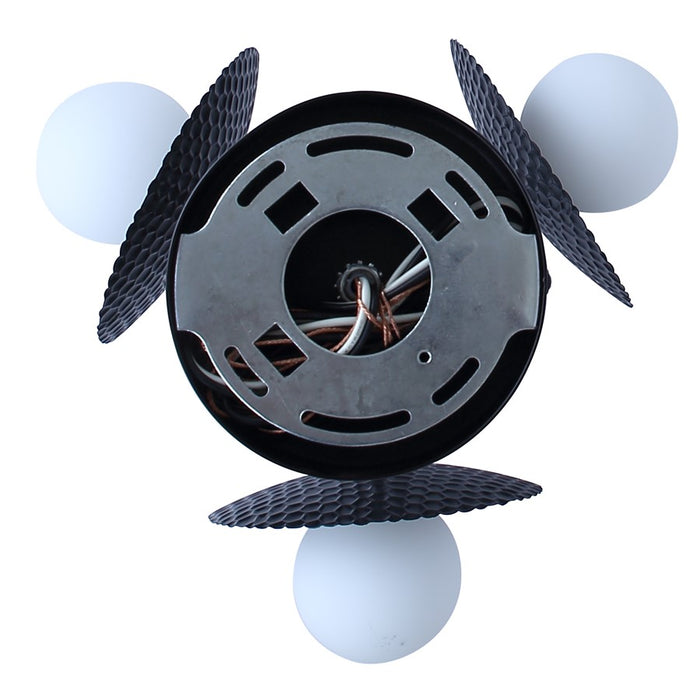 Canarm Mierka 3 Light 17.5"Chandelier, Black