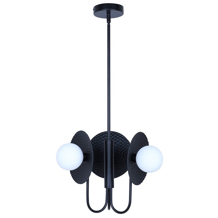 Canarm Mierka 3 Light 17.5"Chandelier, Black