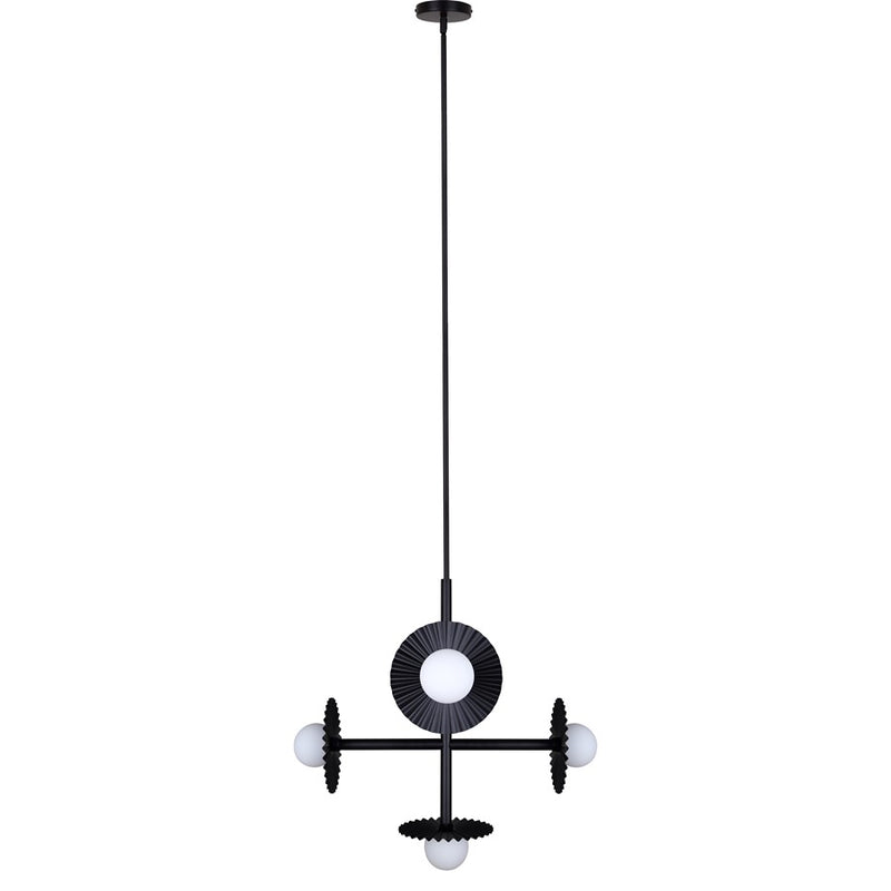 Canarm Payton 5 Light 27.5" Chandelier, Black