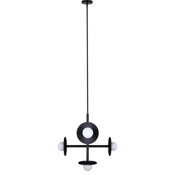 Canarm Payton 5 Light 27.5" Chandelier, Black