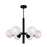 Canarm Mackenna 6 Light 26" Chandelier, Black - ICH1229A06BK