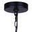 Canarm Britton 5 Light Chandelier, Matte Black