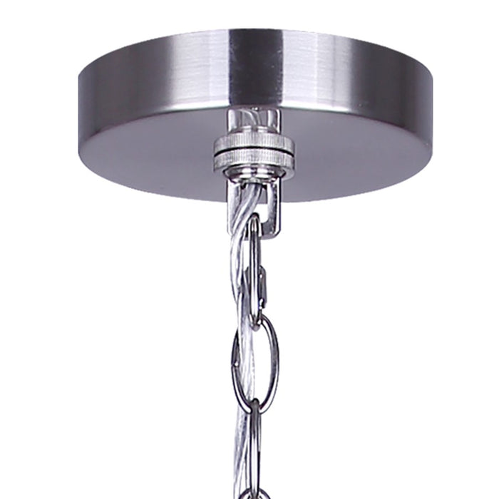 Canarm Britton 5 Light Chandelier, Brushed Nickel