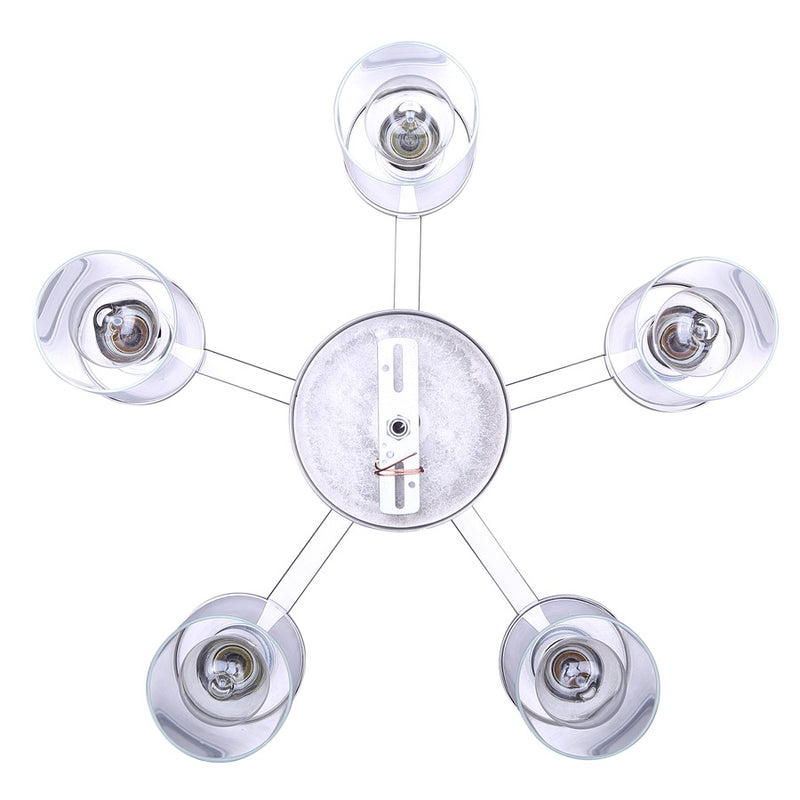 Canarm Britton 5 Light Chandelier, Brushed Nickel