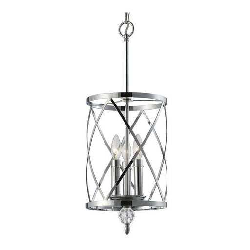 Canarm Vanessa 12in 3-Light Chandelier | Chrome and Crystal | Dining Room & Entryway | 12 x 18 x 12 in | Model ICH172B03CH10