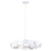 Canarm Cassia 3 Light 20" Chandelier, Matte White - ICH2022B03WH20
