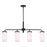 Canarm Malloy 4 Light 23.25" Chandelier, Matte Black